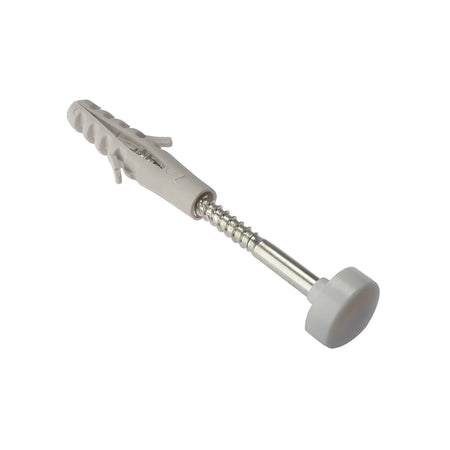 Forgefix W.C. Fixing Kit White Cap M6 x 80mm Box 1