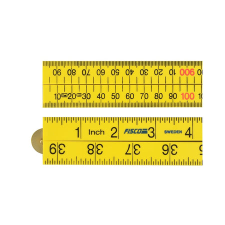 Fisco XFY1ME Yellow ABS Nylon Rule 1 Metre / 39in
