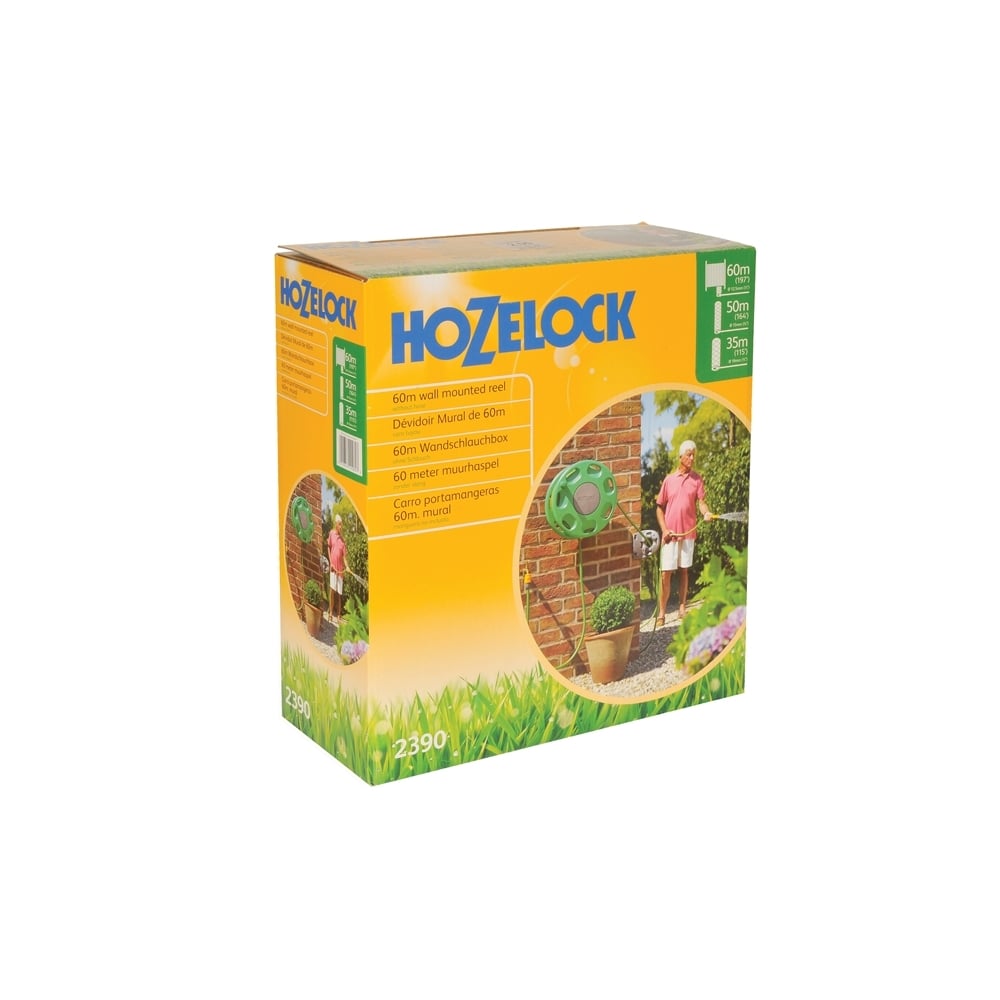 Hozelock 2390 Wall Mounted Hose Reel 60m NO HOSE SUPPLIED
