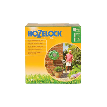 Hozelock 2390 Wall Mounted Hose Reel 60m NO HOSE SUPPLIED