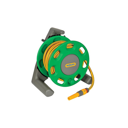 Hozelock 2412 Compact Hose Reel 30m + 25 Metres of 12.5mm Hose