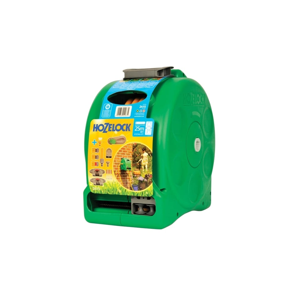 Hozelock 2415 2-N-1 Compact Reel + 25 Metres of 11.5 mm Hose