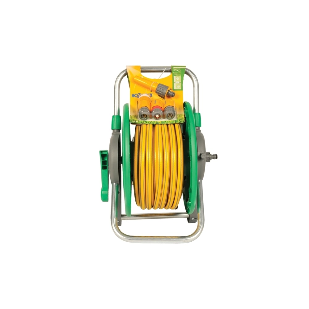 Hozelock 2431 45m Assembled Reel + 25 Metres of 12.5mm Hose & Fittings