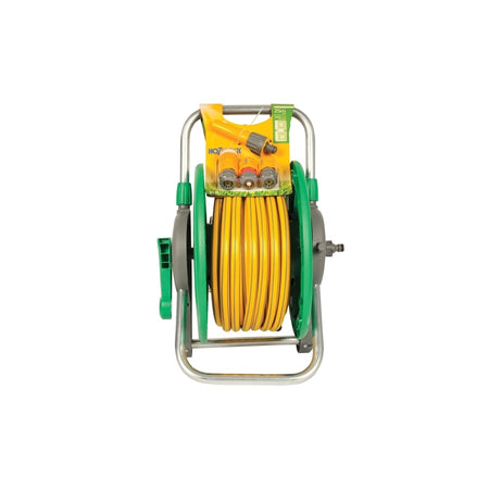 Hozelock 2431 45m Assembled Reel + 25 Metres of 12.5mm Hose & Fittings