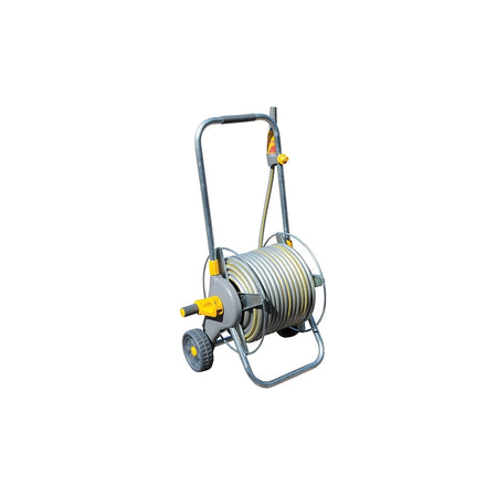 Hozelock 2436 Metal Hose Cart + 30 Metres of 12.5mm Hose & Fittings