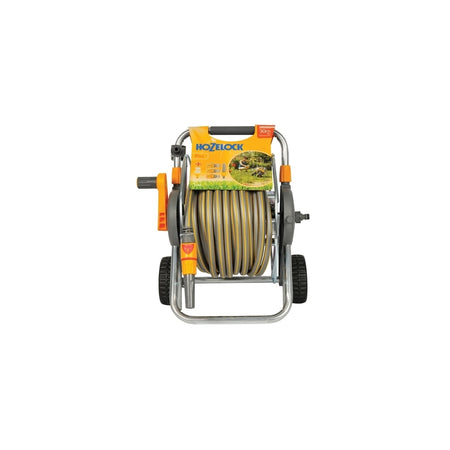 Hozelock 2436 Metal Hose Cart + 30 Metres of 12.5mm Hose & Fittings
