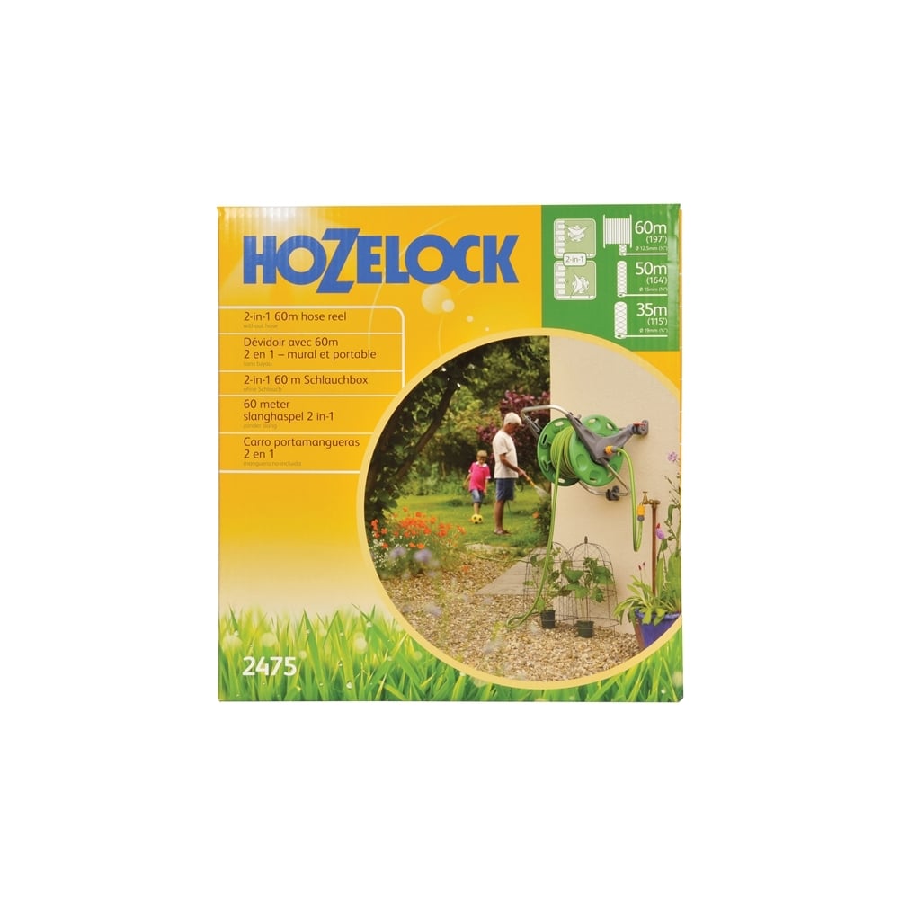 Hozelock 2475 2-N-1 Hose Storage System NO HOSE SUPPLIED