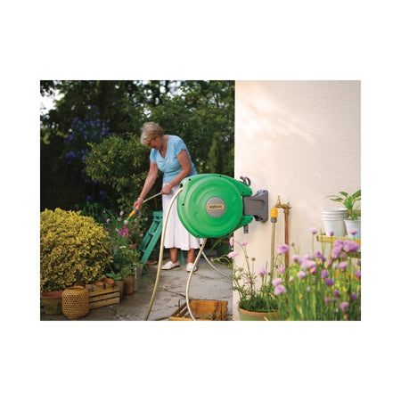 Hozelock 2485 Mini AutoReel Retractable Hose System + 10 Metres of 12.5mm Hose