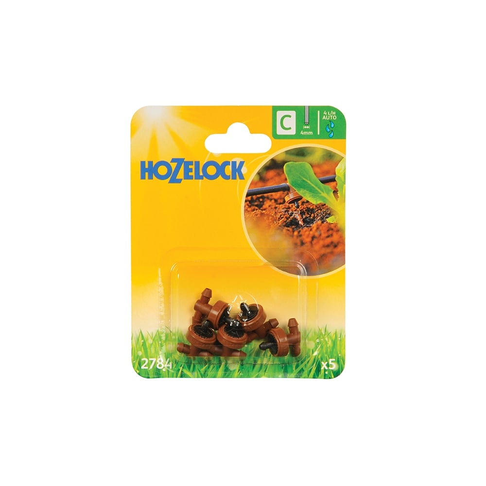 Hozelock In Line Pressure Dripper 4mm (5 Pack)