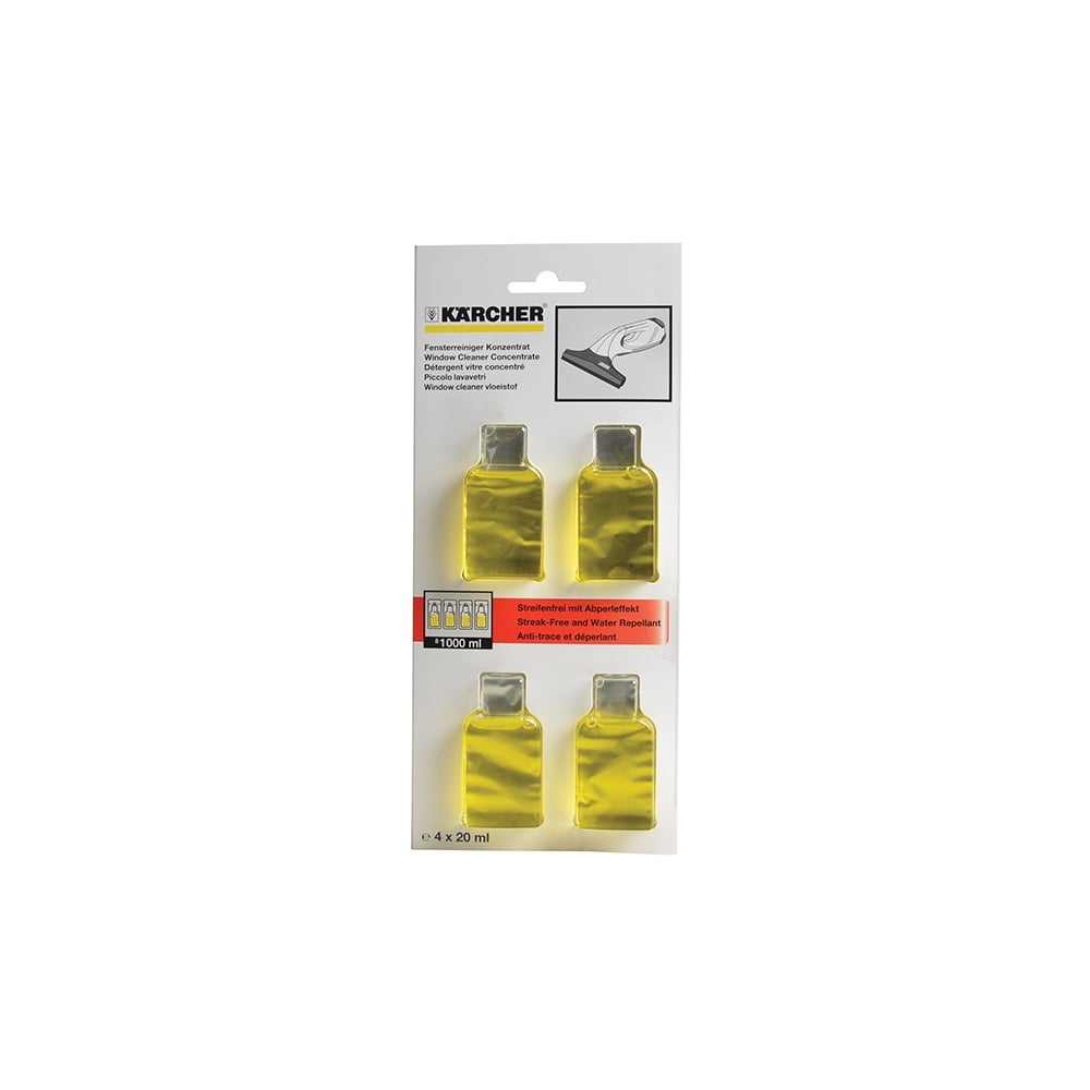 Karcher Glass Cleaning Sachets (4x20ml)