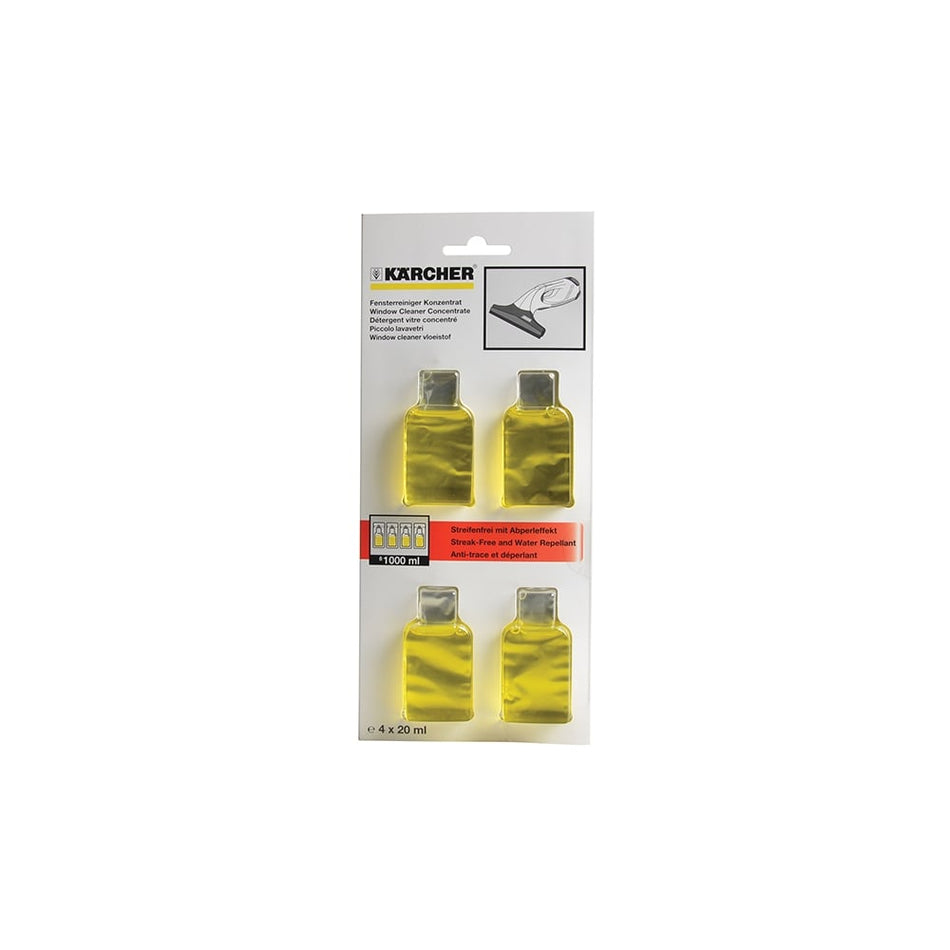 Karcher Glass Cleaning Sachets (4x20ml)