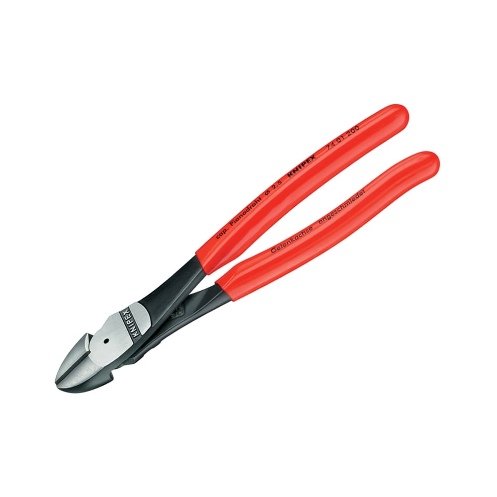 Knipex High Leverage Diagonal Cutters PVC Grip 200mm