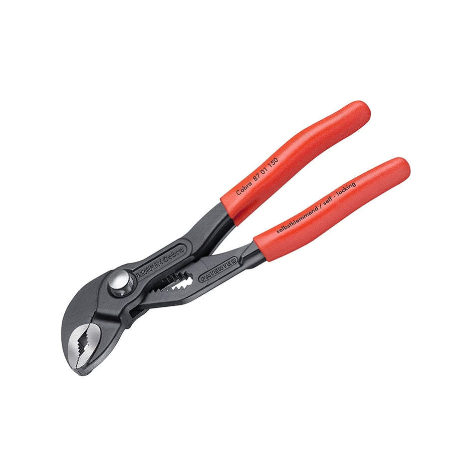 Knipex CobraWaterpump Pliers PVC Grip 30mm Capacity 150mm