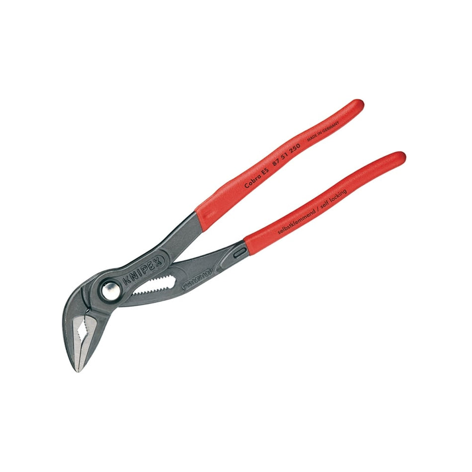 Knipex CobraES Extra Slim Waterpump Pliers PVC Grip 34mm Capacity 250mm