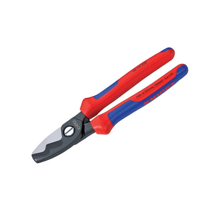 Knipex Cable Shears Twin Cutting Edge Multi Component Grip 200mm