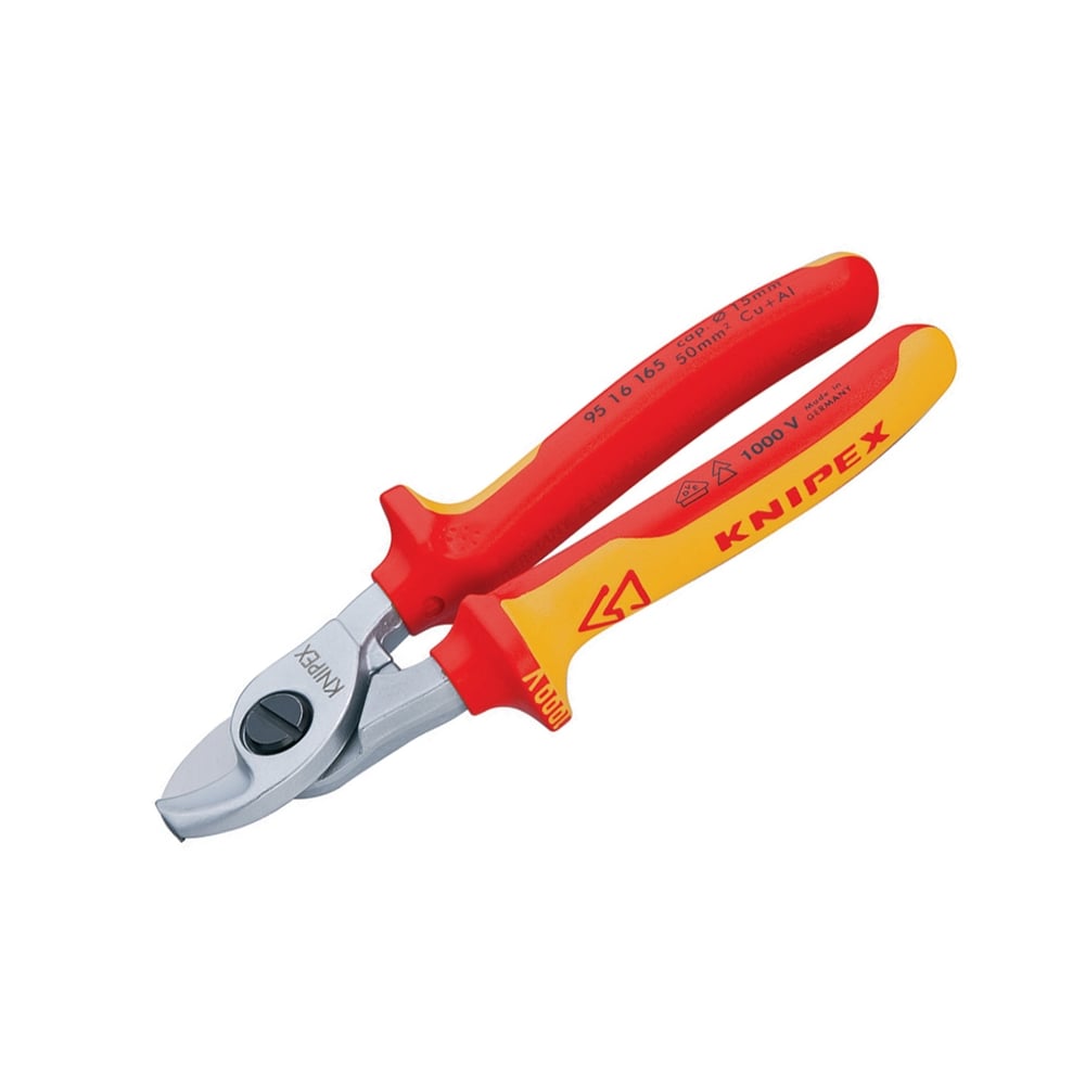 Knipex Cable Shears VDE Certified Grip 165mm