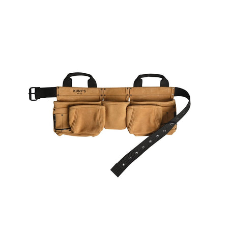 Kuny's AP-622a Carpenters Apron 14 Pocket Split Grain Leather