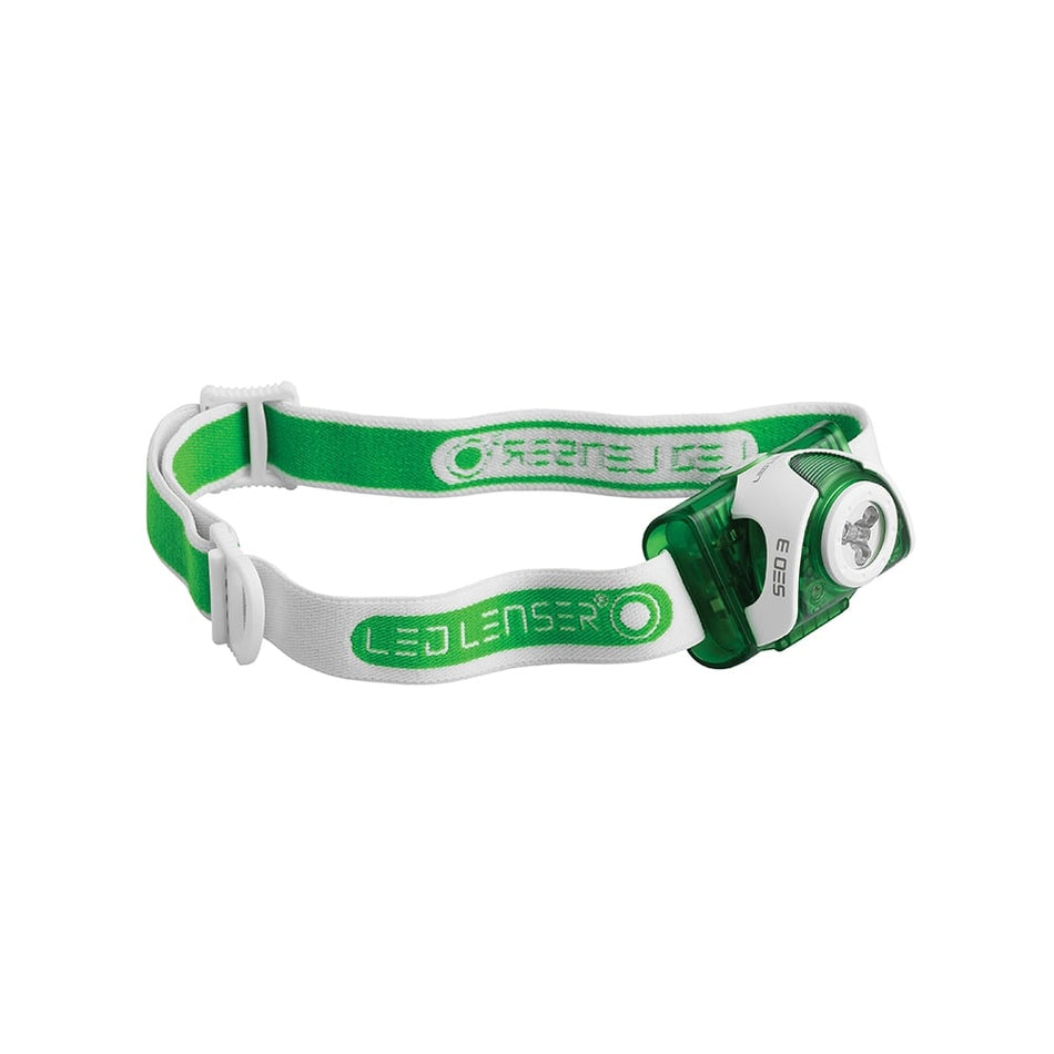 LED Lenser SEO3 Head Lamp Green Test It Pack