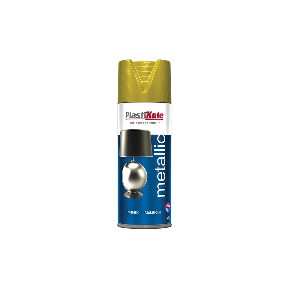 Plasti-kote Metallic Spray Brass 400ml