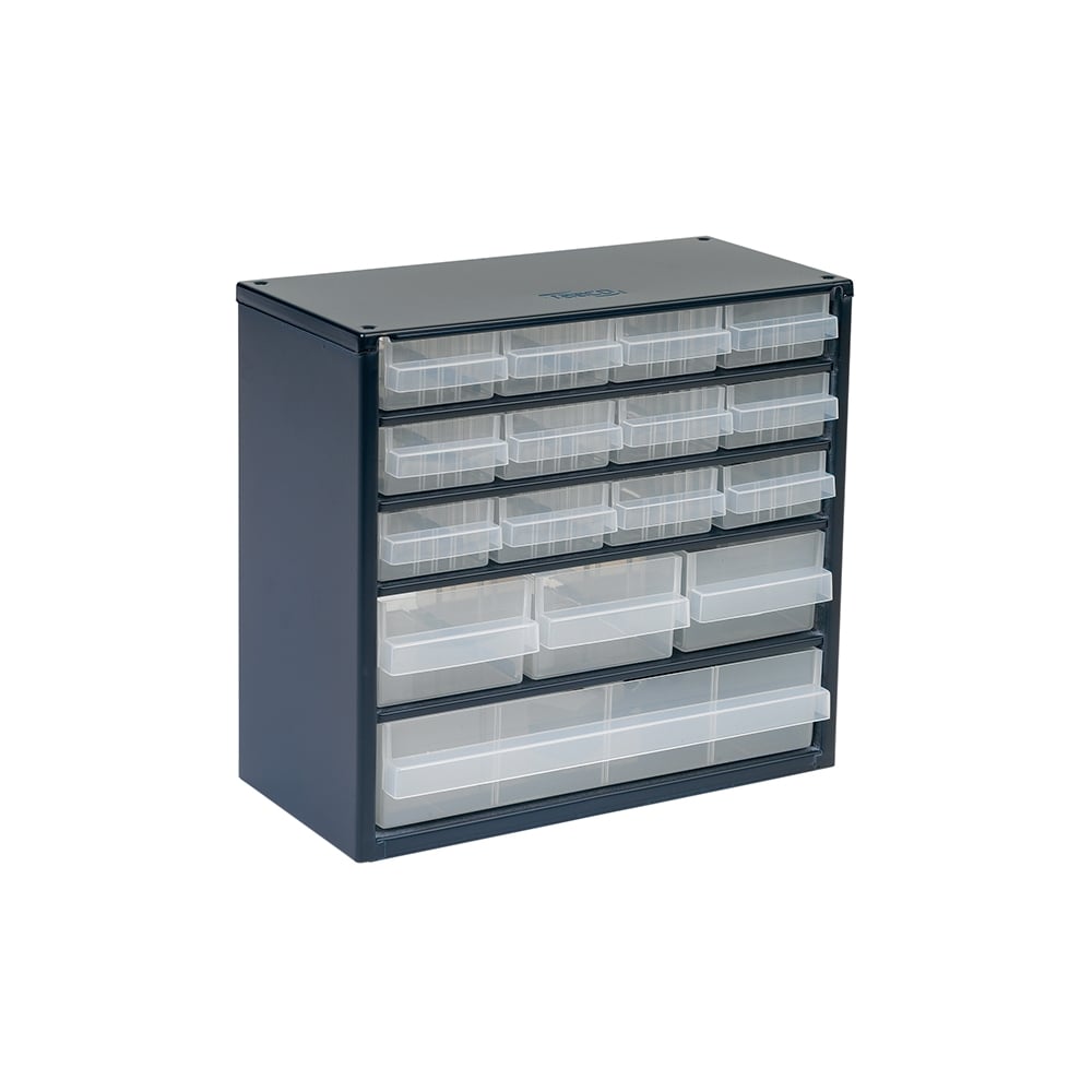Raaco 616-123 16 Drawer Metal Cabinet