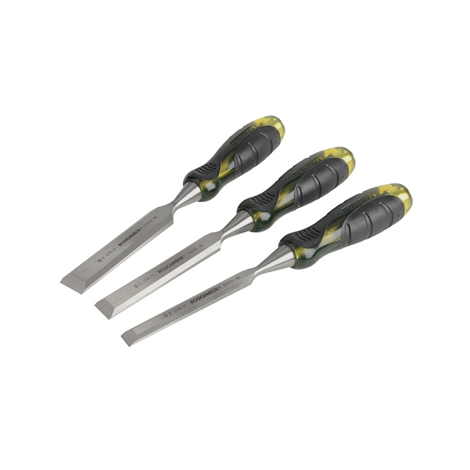 Roughneck Professional Bevel Edge Chisel Set of 3: 13,19 & 25mm
