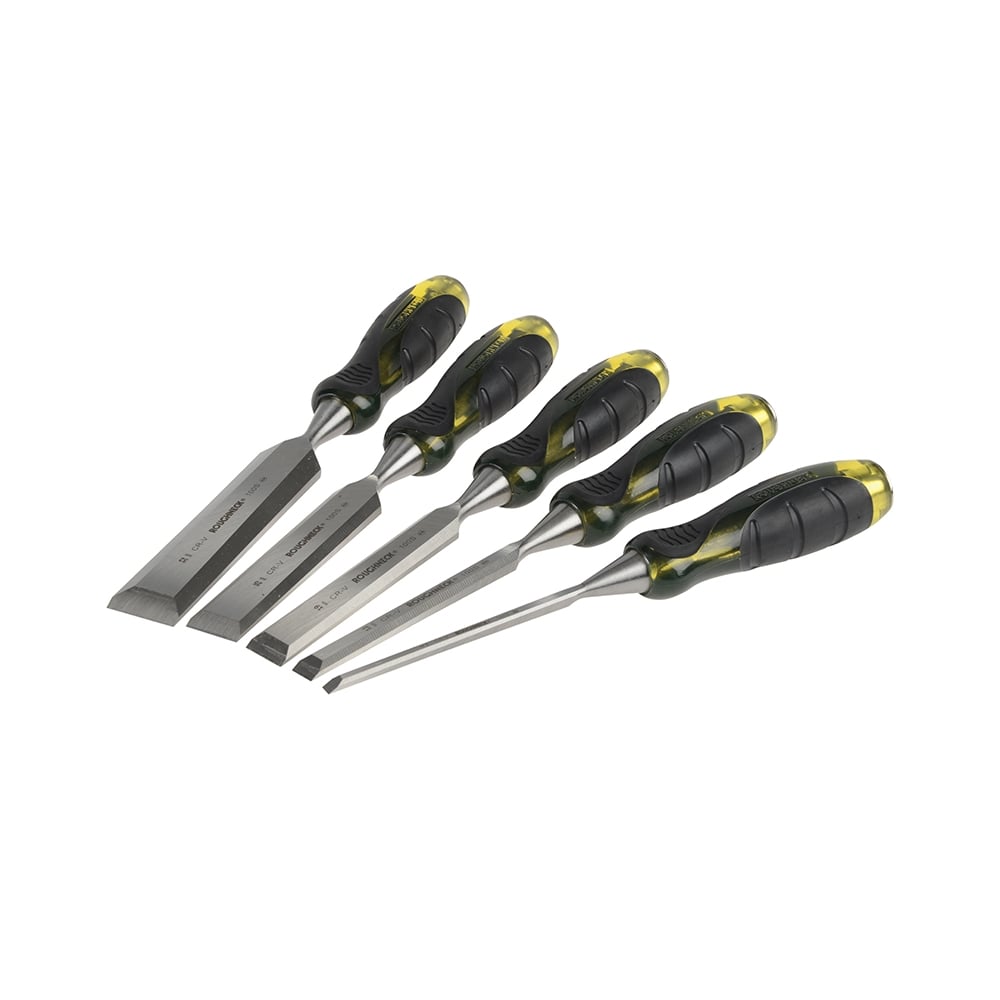 Roughneck Professional Bevel Edge Chisel Set of 5: 6, 13, 19, 25 & 32mm