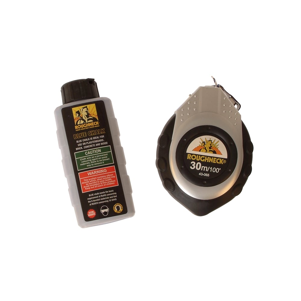 Roughneck 30m Chalk Line & Blue Chalk