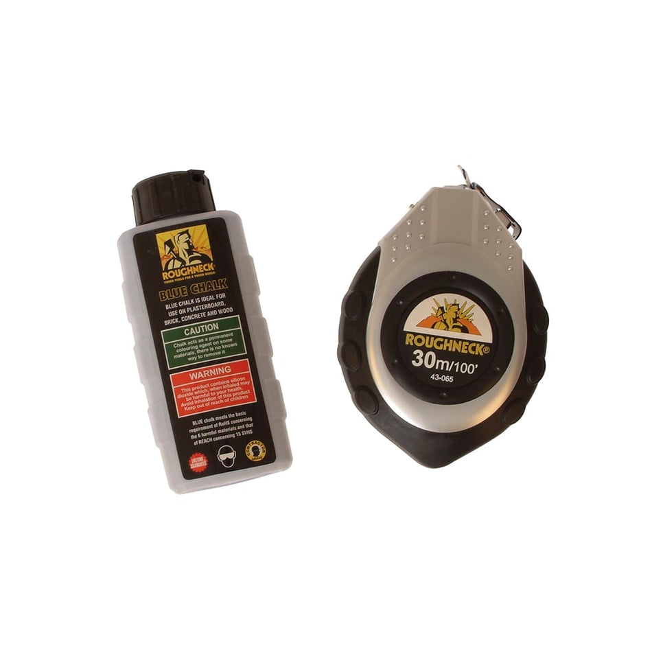 Roughneck 30m Chalk Line & Blue Chalk