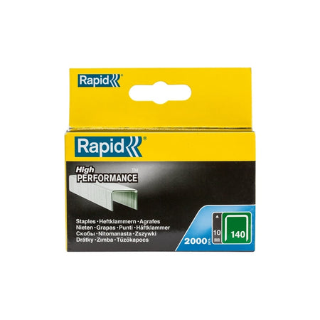 Rapid 140/10 10mm Galvanised Staples Pack 2000