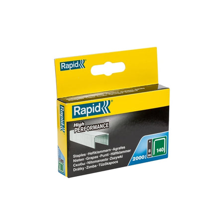 Rapid 140/8 8mm Galvanised Staples Pack 2000