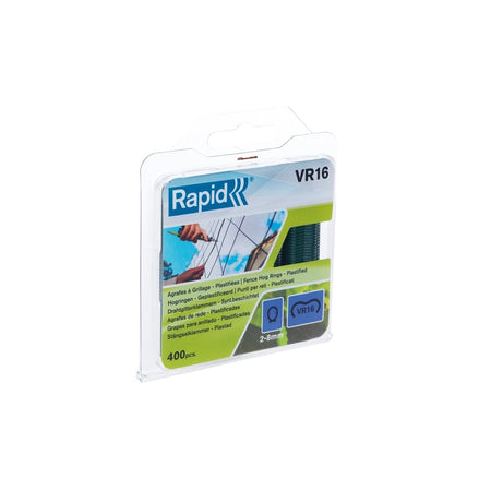 Rapid VR16 Fence Hog Rings Pack 400 Galvanised
