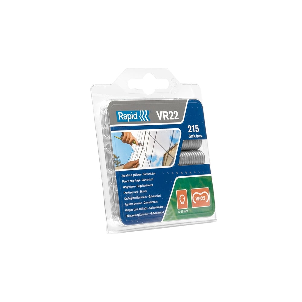 Rapid VR22 Fence Hog Rings Pack 215 Galvanised