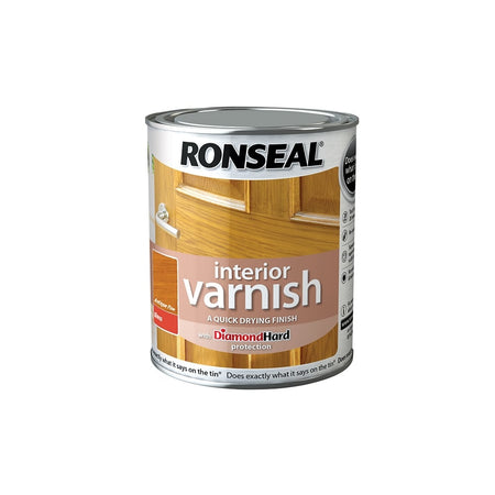 Ronseal Interior Varnish Quick Dry Gloss Antique Pine 750ml