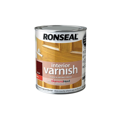Ronseal Interior Varnish Quick Dry Gloss Teak 250ml