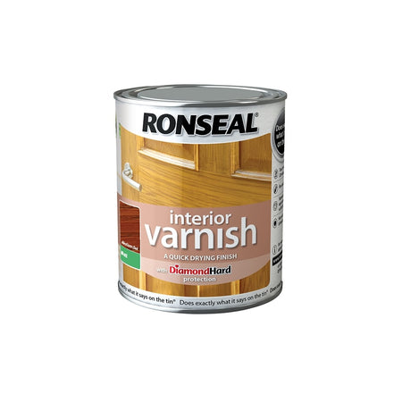Ronseal Interior Varnish Quick Dry Matt Medium Oak 250ml