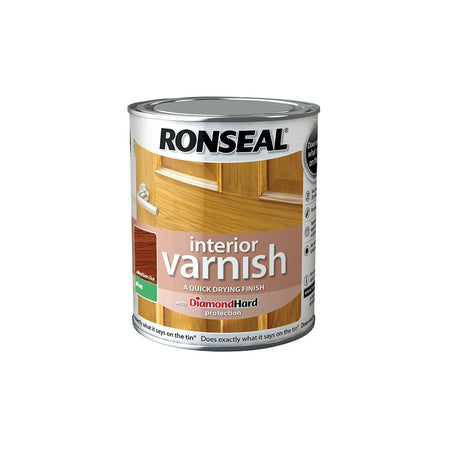 Ronseal Interior Varnish Quick Dry Matt Medium Oak 750ml