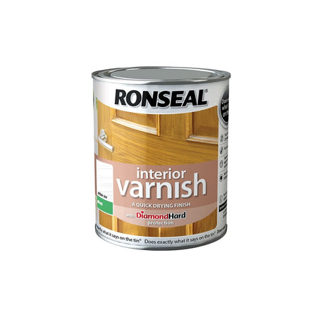 Ronseal Interior Varnish Quick Dry Matt White Ash 750ml