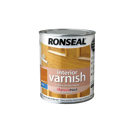 Ronseal Interior Varnish Quick Dry Satin Antique Pine 750ml