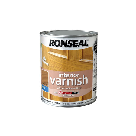Ronseal Interior Varnish Quick Dry Satin French Oak 250ml