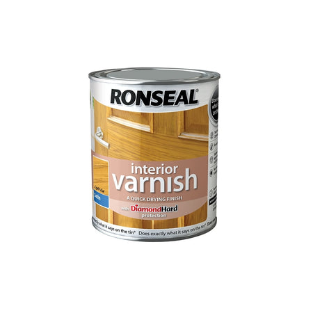 Ronseal Interior Varnish Quick Dry Satin Light Oak 250ml