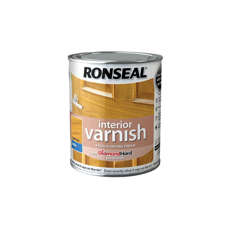 Ronseal Interior Varnish Quick Dry Satin Light Oak 750ml