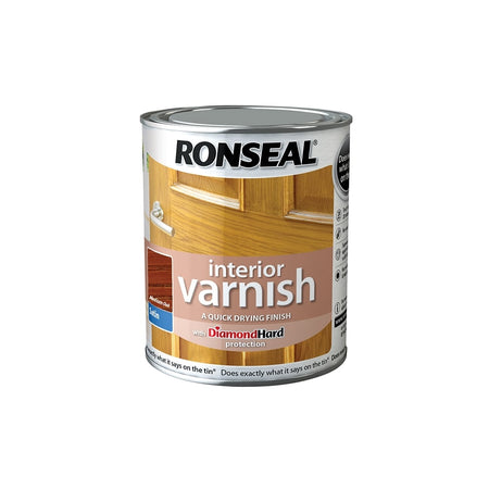 Ronseal Interior Varnish Quick Dry Satin Medium Oak 250ml