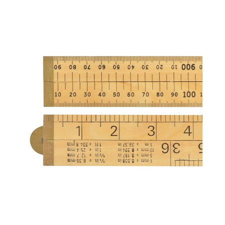 R.S.T. RSR073P Wood Folding Rule 1m / 39in