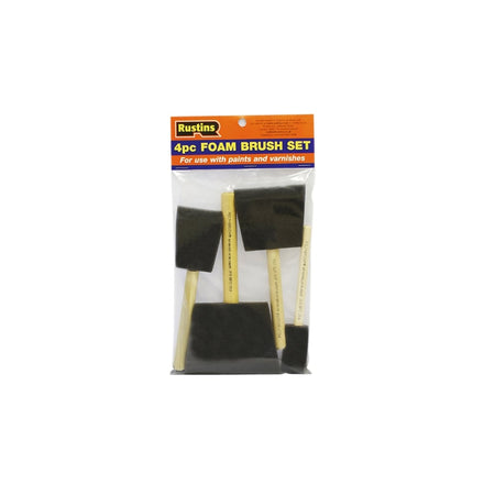Rustins Foam Brush Set (1,2,3 & 4in)