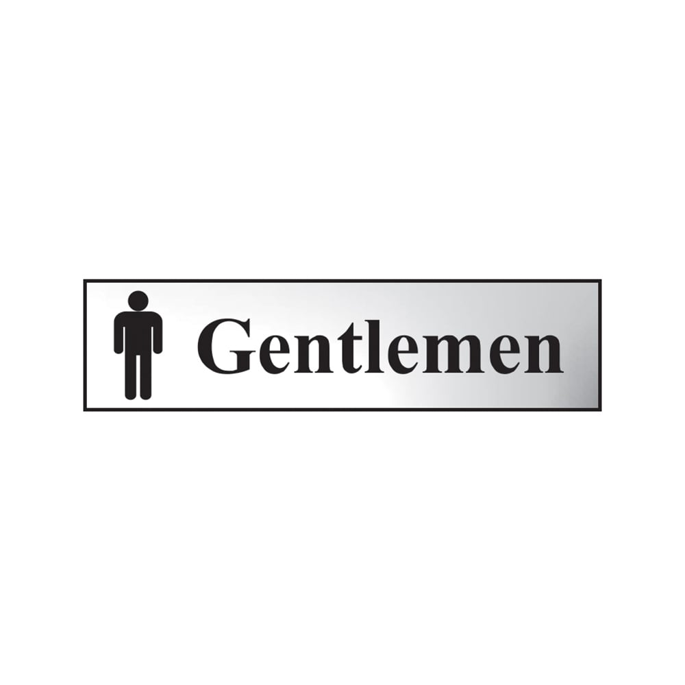 Scan Gentlemen - Chrome 200 x 50mm