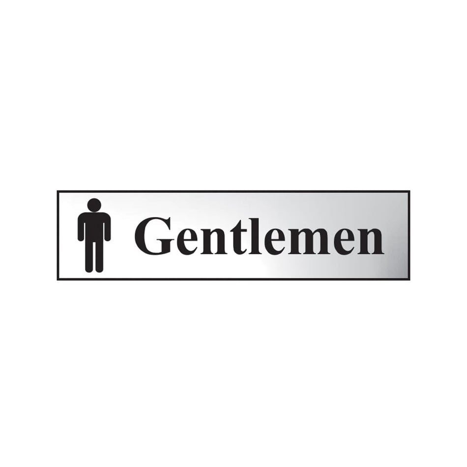 Scan Gentlemen - Chrome 200 x 50mm
