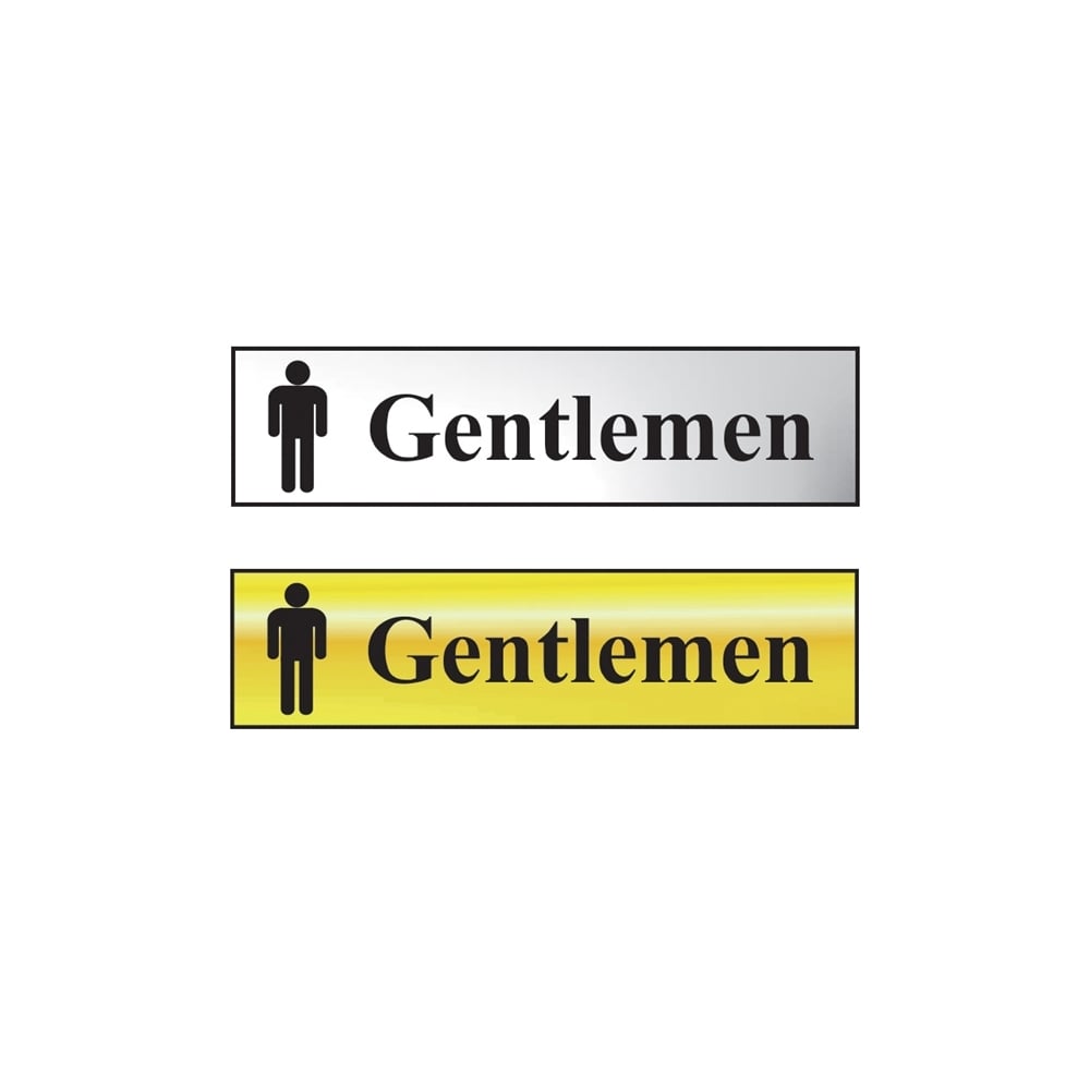 Scan Gentlemen - Chrome 200 x 50mm