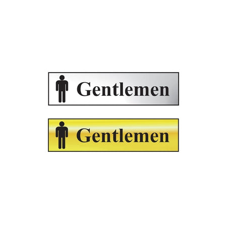 Scan Gentlemen - Chrome 200 x 50mm