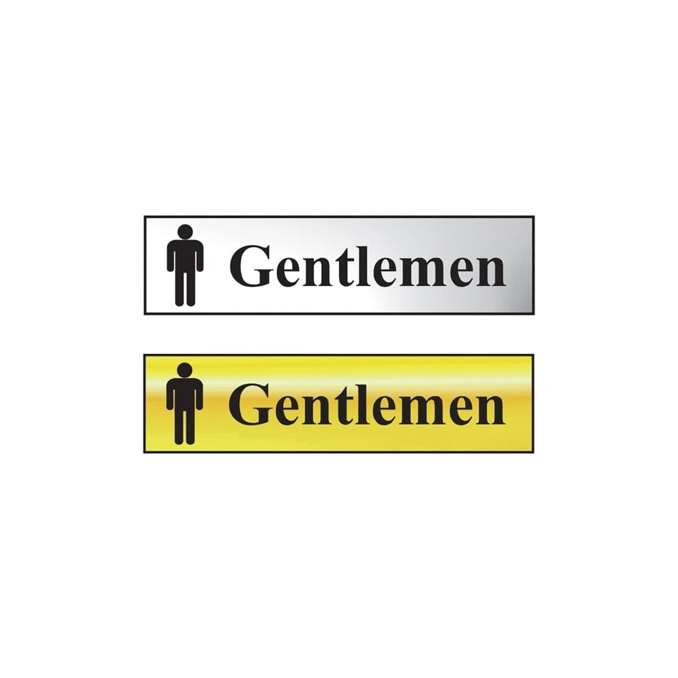 Scan Gentlemen - Chrome 200 x 50mm
