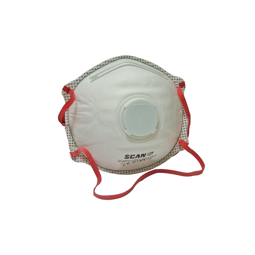 Scan Moulded Disposable Valved Masks(10) FFP3